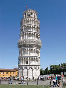 Pisa, Italija, Poševni stolp, Toskana, stolp, Italija potovanje