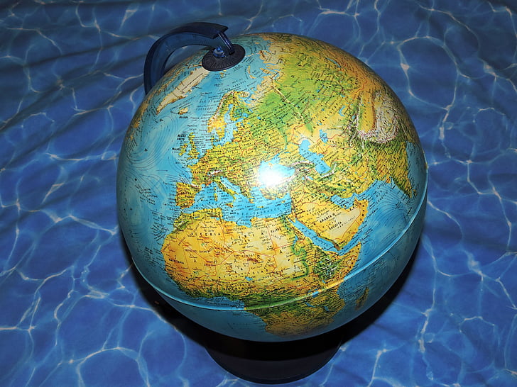 mapa del món, planeta, terra, continents, oceans, Mar