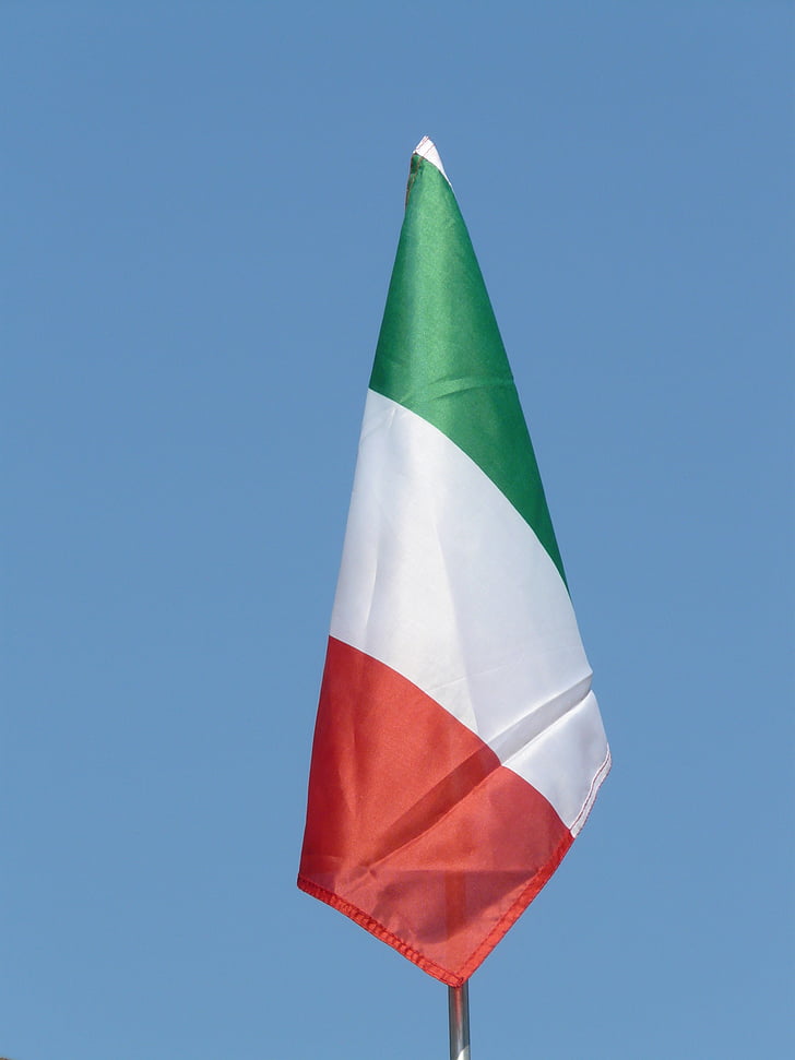 lippu, Italia, taivas, vihreä, valkoinen, punainen, sininen