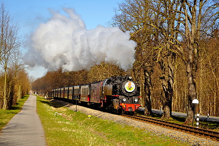 Locomotora de vapor, Setmana Santa, semblava, pista del ferrocarril, tren, transport, tren de vapor