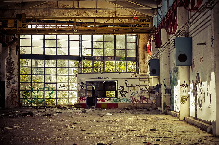 lost places, factory, old, leave, industrial building, lapsed, ruin