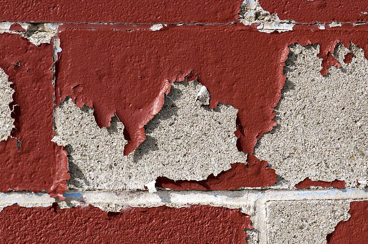 old, paint, cracked, chipped, peeling, red, vintage
