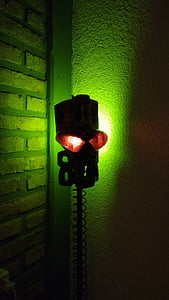 indian, light, green, lamp, light kit, decoration