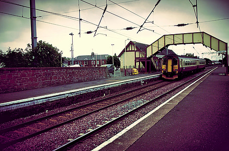 train, railway station, platform, railway, track, wait, seemed