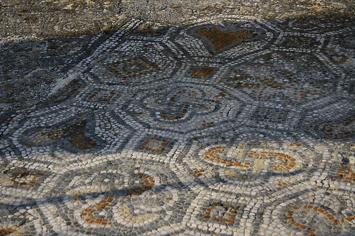 mosaic, ruins, ephesus, ancient, roman, archeology, monument