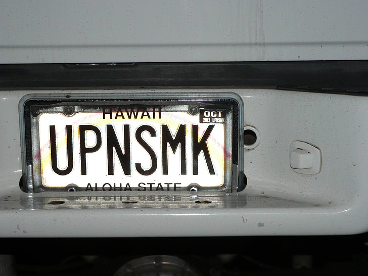 hawaii, license plate, cheech and chong, movie, funny