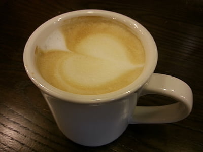 kopi, latte, Hart, mug