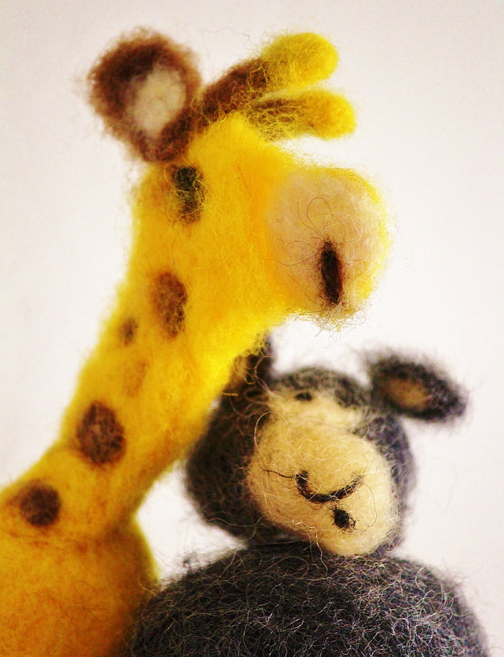 Giraffe, Wolf, zacht speelgoed, raadpleging van, geweldloze communicatie