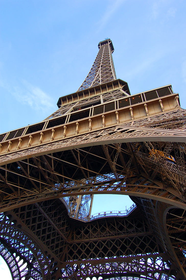Paříž, Eiffel, Francie, krajina, Eiffelova věž, město světla, stavebnictví
