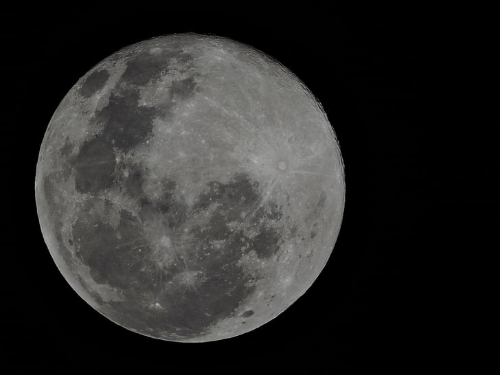 Луната, нощ, астрономия, лунната повърхност, пълнолуние, Планетите Луната, лунна светлина