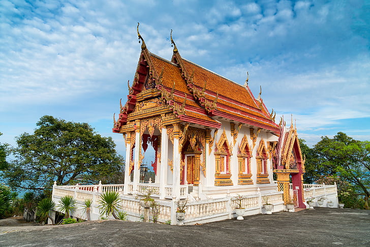 Thaiföld, templom, Ázsia, utazás, Wat, építészet, turizmus
