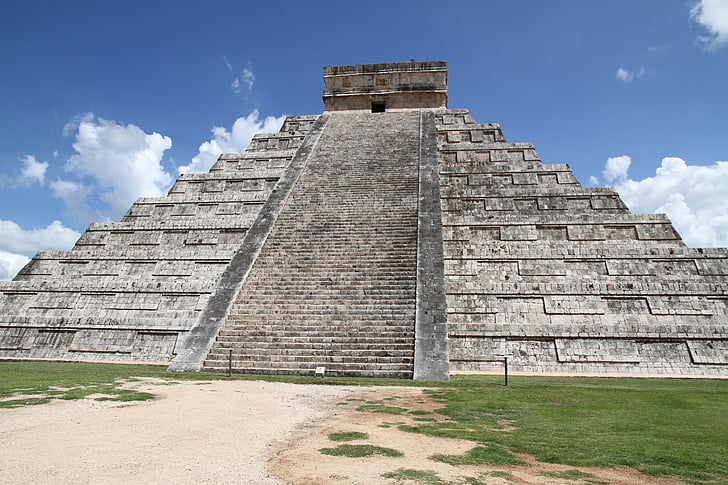 pyramid, mexico, the ruins of the, chichen itza, the mayans, the aztecs, archeology