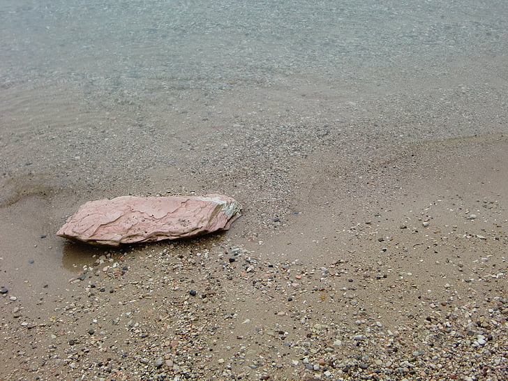 piedra, agua, Playa, mar