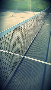 tòa án, net, thể thao, quần vợt, Sân tennis, quần vợt net, net - trang thiết bị thể thao