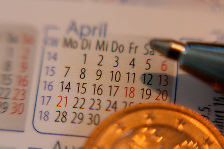 Kalendārs, datums, laiks, pildspalva, biroja, tikšanās, grafiks