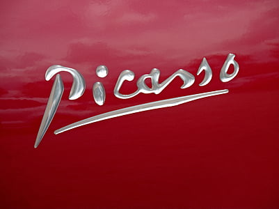 Picasso, Citroen, underskrift, bil, Automobile, Auto, autograf