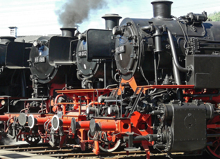 Desfile de locomotora, locomotora de vapor, estrella de pista, vertiente de la locomotora, exposición, evento, Presentación