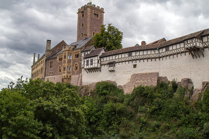 Turyngia Niemcy, Zamek, zamku Wartburg, Eisenach, Światowe dziedzictwo, Architektura, Wieża