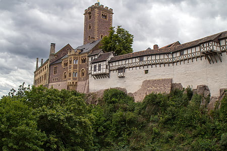 Turingia in Germania, Castello, Castello di Wartburg, Eisenach, patrimonio mondiale, architettura, Torre