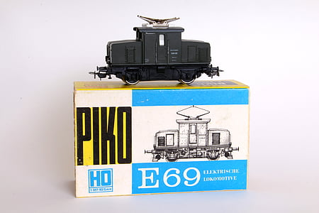 modelo, Ferrocarril modelo, loco, locomotora eléctrica, PIKO, DDR, transporte