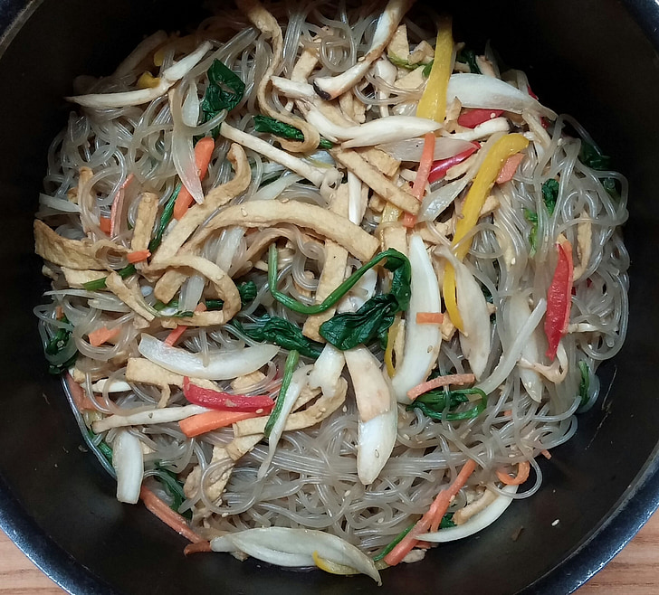 chop suey, Asiatisk mat, grönsaker, hem