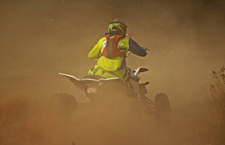 Cross, Motocross, Quad, ATV, Race, Sand, stoft