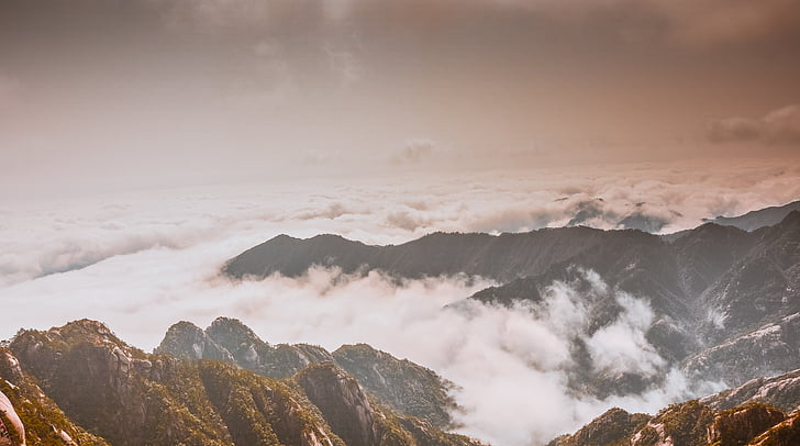 Hoàng Sơn, đám mây, Xian qi, đường sương mù, đi du lịch, điểm đến, núi