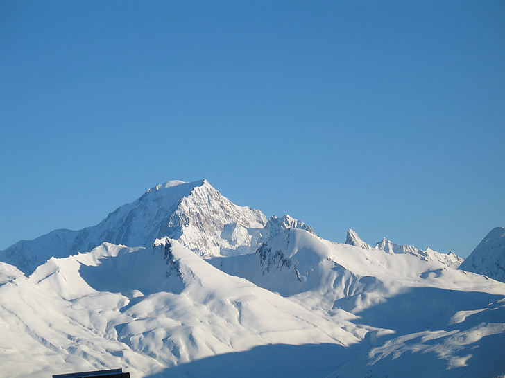 kalnai, Alpės, Mont blanc, kalnų, sniego, Gamta, kalno viršūnė