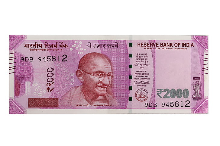 mata uang, India, mata uang baru, uang, Rupee, tunai, ekonomi