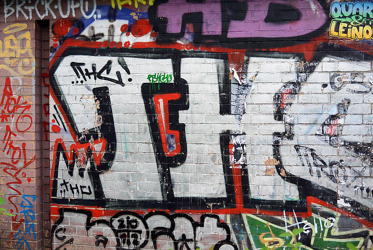 Graffiti, arte di strada, arte urbana, murale, arte, spruzzo, parete dei graffiti