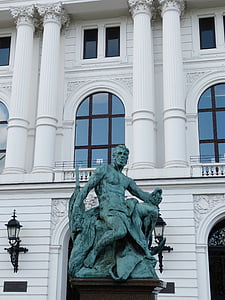 Hamburgo, Altona, Ayuntamiento de la ciudad, fachada, friso, alivio de la, Monumento