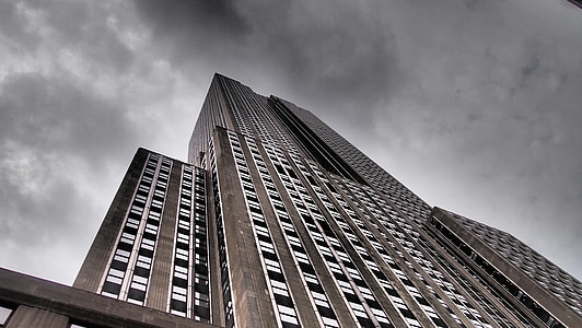 Panorama, Niujorkas, Empire state building dangoraižis, dangoraižis, Architektūra, pastatyta struktūra, pastato išorė