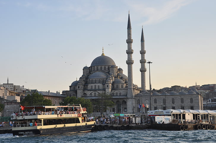 Marina, Istanbul, Üsküdar, platja, blau, Pau, peix