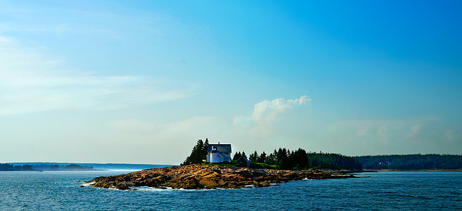 Lighthouse, Ocean, ön