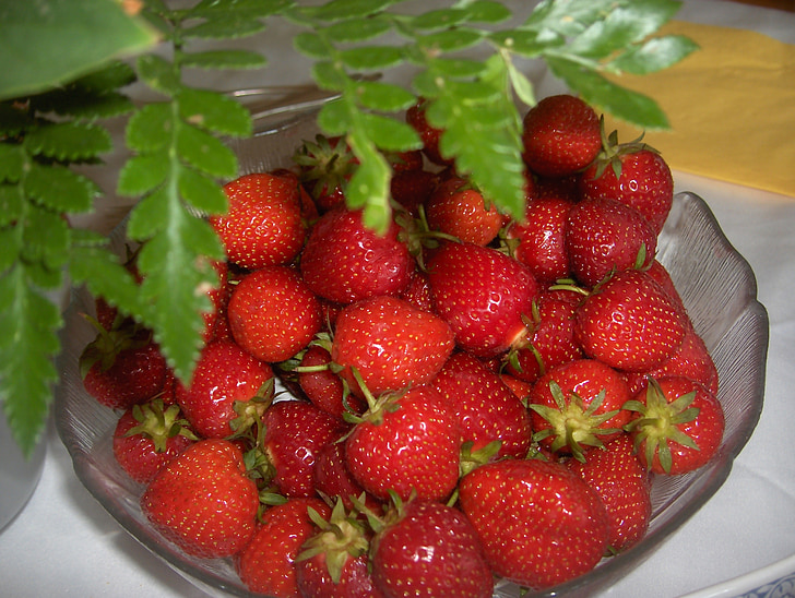 Beeren, Erdbeeren, gesund, Süß, frisch, rot, reif