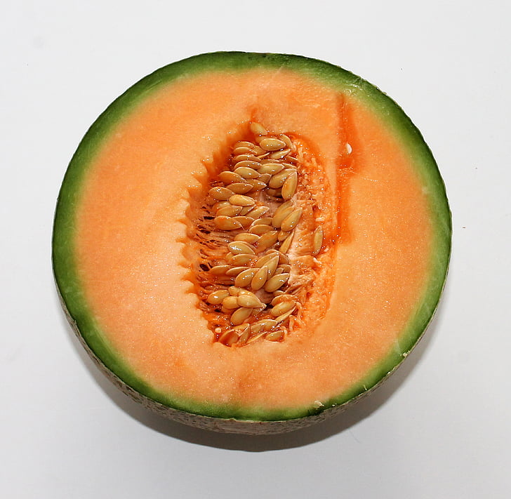 Melone, Essen, Obst, Orange, Gießerei-Kern, Gesundheit, Samen