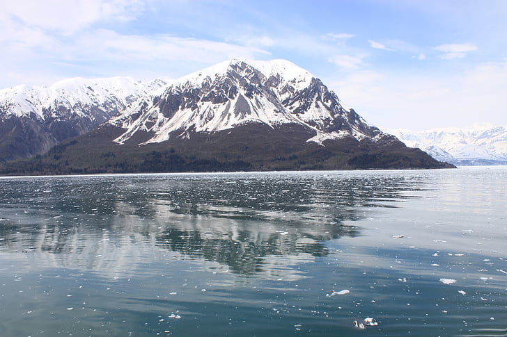 Alaska, montagne, neve, scenico, paesaggio, natura