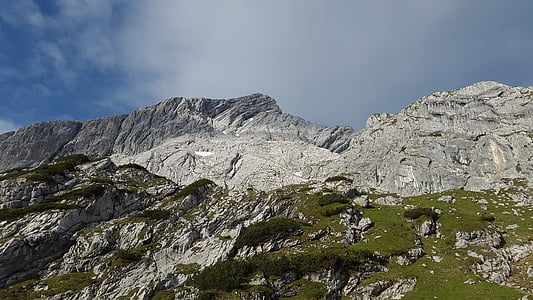 Alpspitze, Alpine, pared del norte, piedra del tiempo, montaña, macizo Zugspitze, Garmisch