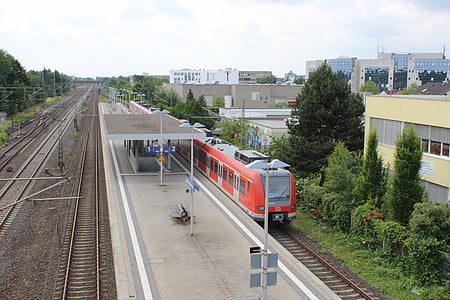 railway station, train, gleise