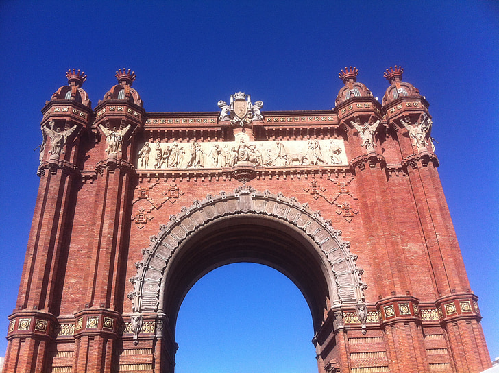 Barcelona, Arco de triunfo, catalonya, mimari