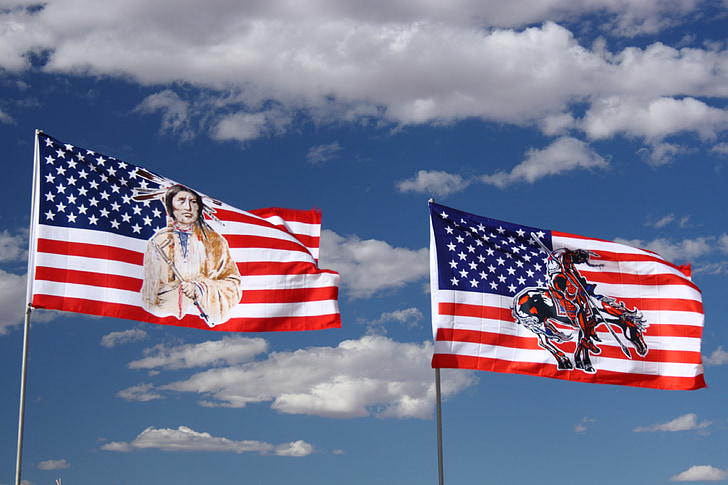 flagg, Arizona, USA, monument valley, indisk, kultur