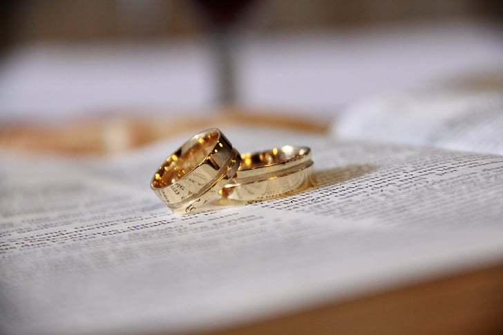 alliances, bible, marriage, jewelry, ring, wedding, gold