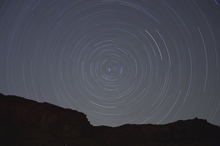 time, lapse, photography, nature, sky, star, Stars