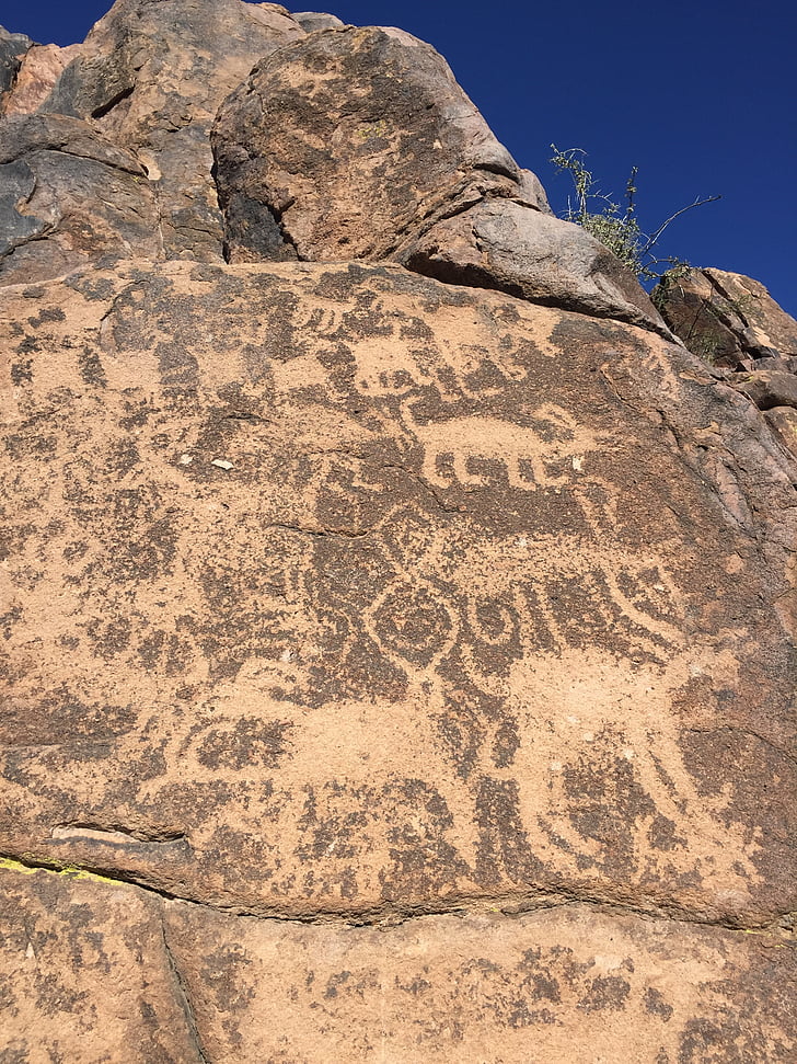 hiéroglyphes, Arizona, antique, sud-ouest, hiéroglyphes, Rock, histoire