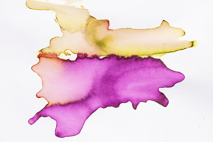 acquerello, inchiostro di China Tusche, bagnato, tecnica di pittura, solubile in acqua, non opaco, Colore