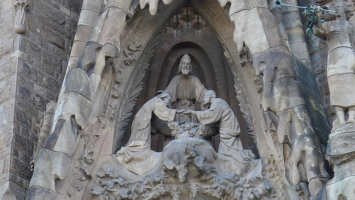 Katedra, Pomnik, religia, Architektura, Pierre, Barcelona, Hiszpania