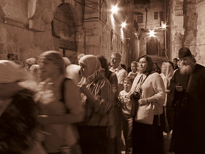Sepia, Foto, Menschen, Stadt, Christen, Jerusalem, Religion