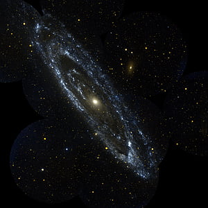 andromeda, andromeda galaxy, galaxy, spiral galaxy, large andromedanebel, starry sky, space