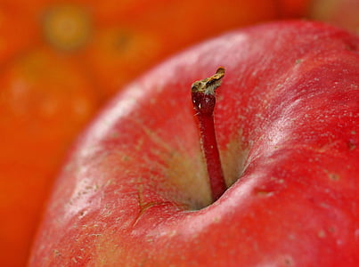 Apple, detail, chutné, jedlo, ovocie, zdravé, surové