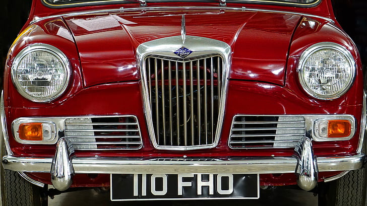 carro britânico, clássico, britânico, carro, vintage, veículo, retrô